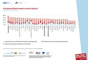 Studienanfänger*innen im MINT-Bereich  im OECD-Vergleich